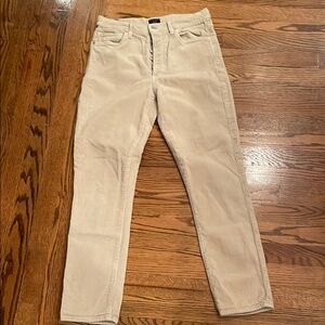 Citizens of Humanity tan Olivia high rise corduroy jean sz 28